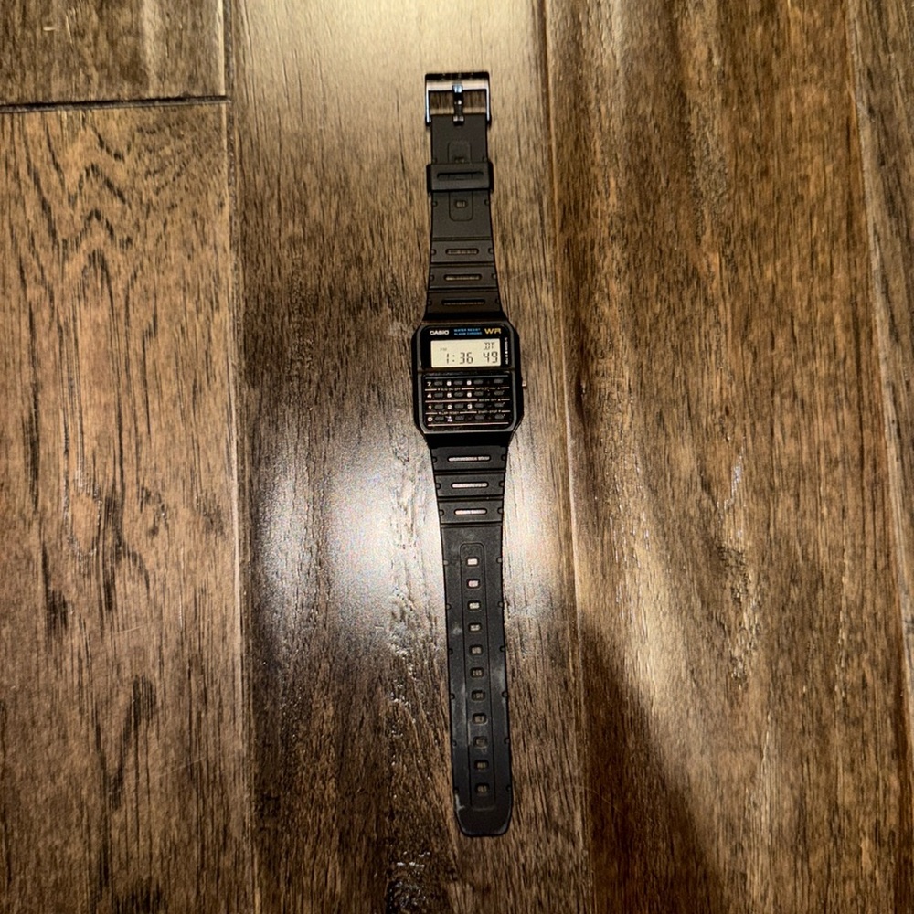 Casio CA 50 calculator watch smoke free home